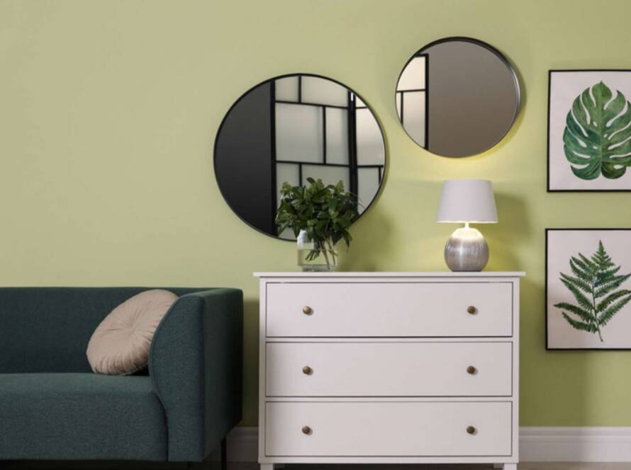 mirror wall design home- pwh