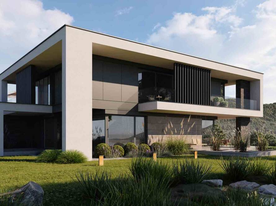 modern villa design- pwh